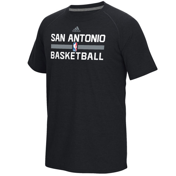 NBA Men San Antonio Spurs adidas OnCourt Climalite Ultimate TShirt Black->->Sports Accessory